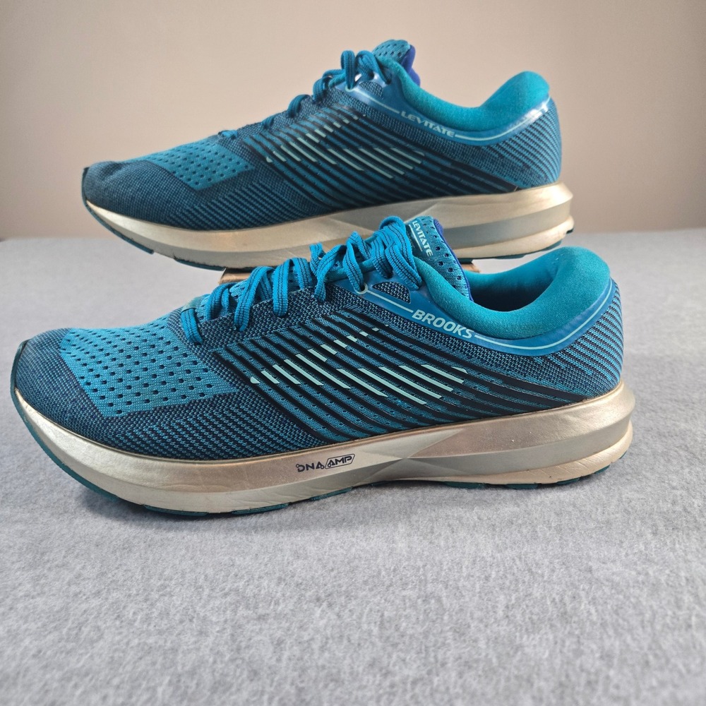 Brooks Levitate Womens Blue Teal Running Shoes 1202581B417 Size 11.5
